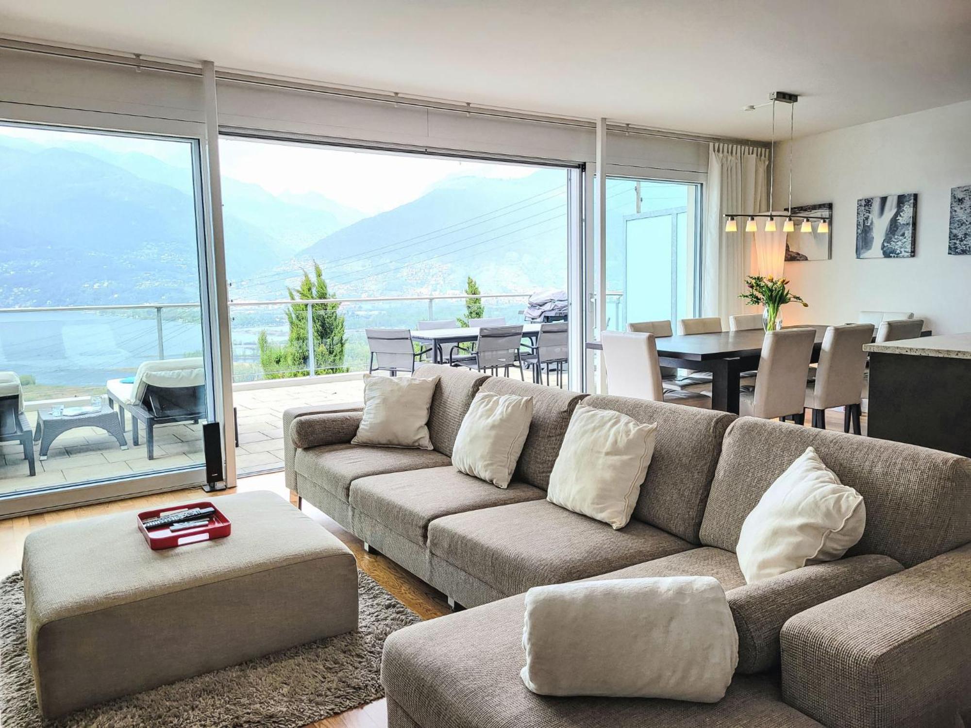 Apartment Vista Lago Maggiore 1-Floor Left By Interhome Gambarogno Exterior foto