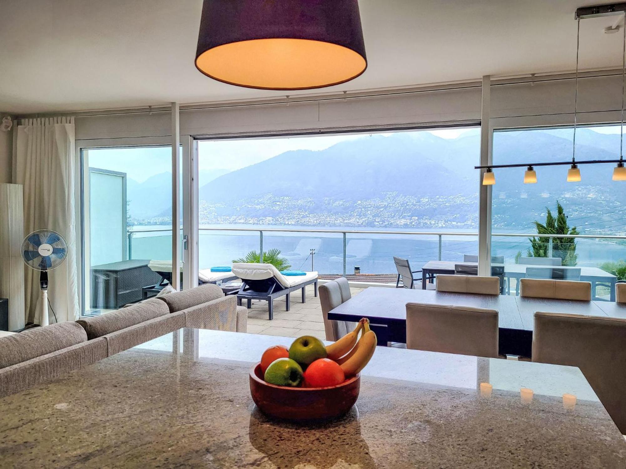Apartment Vista Lago Maggiore 1-Floor Left By Interhome Gambarogno Exterior foto